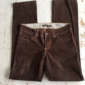 Prana brown corduroy pants Sz 2